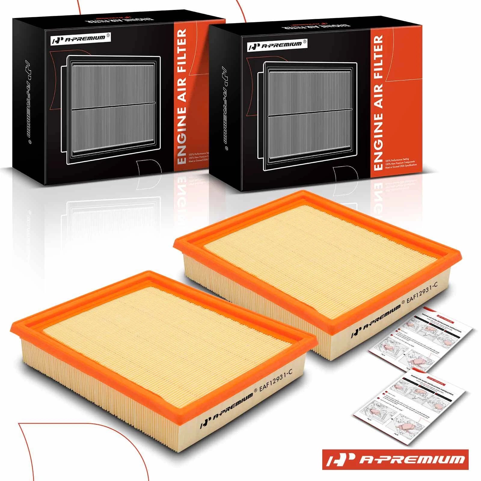 2X Engine Air Filter for Nissan Pathfinder (2021–2023) INFINITI QX60 V6 3.5L