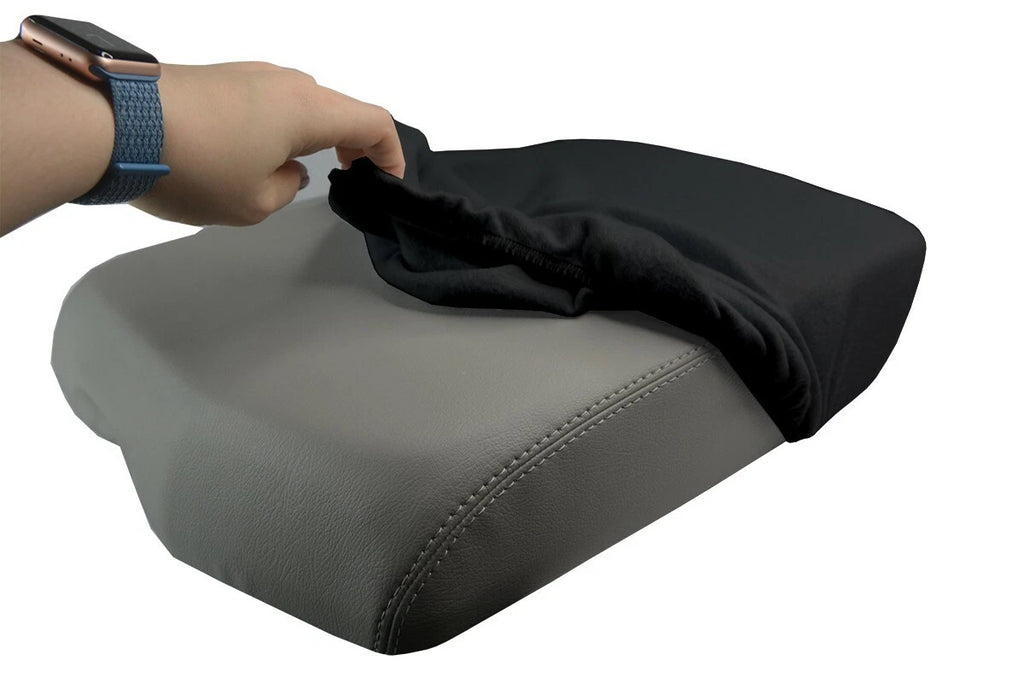 Fleece Console Lid Armrest Cover for Toyota Sequoia (2008–2022) Black