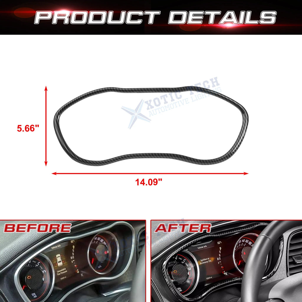 Dashboard Display Frame Cover for Dodge Challenger (2015-2024)