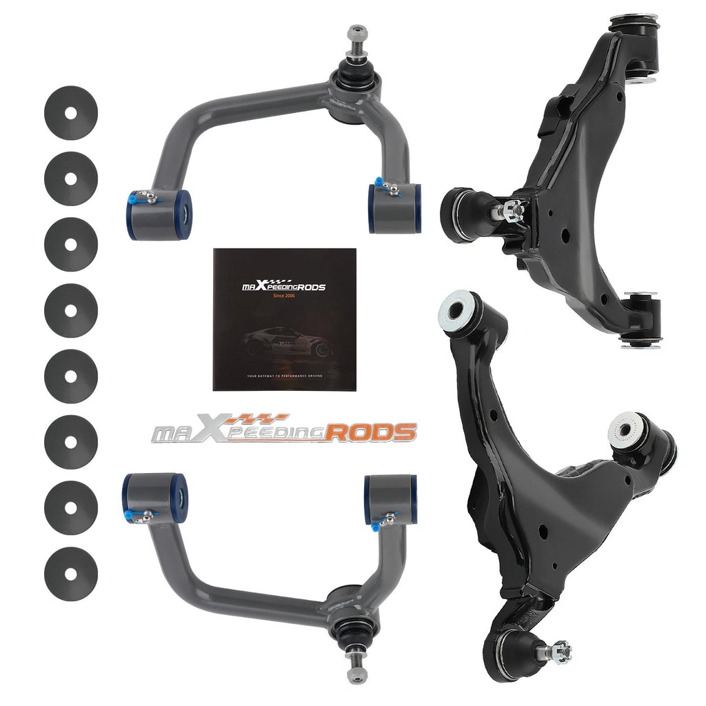 Set of 4 Front Lower Upper Control Arms w/ Ball Joint for Toyota Tacoma (2005–2015)