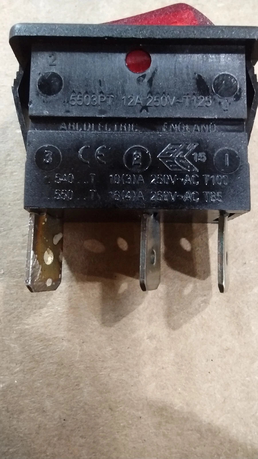 12V Lamp Rocker Switch for Maxum 2000 (Out of Box/NOS)