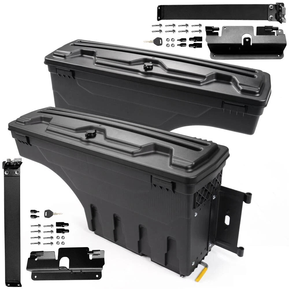 2X Truck Bed Storage Tool Box for Chevy Silverado GMC Sierra 1500