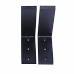 2 Heavy Duty Black Steel Countertop Support Brackets for Mantel Shelf (N/A)