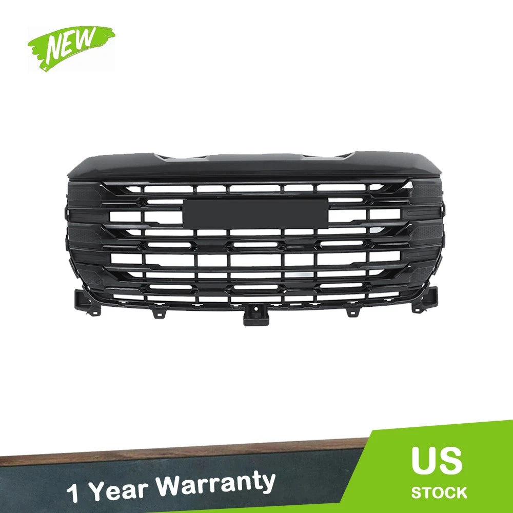 Front Upper Grille Assembly for GMC Sierra 1500 (2022–2024) Gloss Black