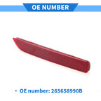 Rear Left Bumper Reflector No. 265658990B for Nissan Murano (2016–2023) Red