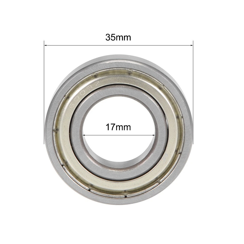Set of 2 Deep Groove Ball Bearings 6003ZZ for BMW (2000–2023)