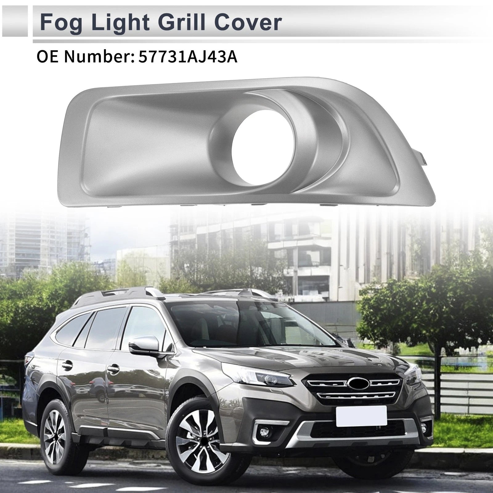 1 Pc Fog Light Grill for Subaru Outback (2010–2012) No. 57731AJ43A
