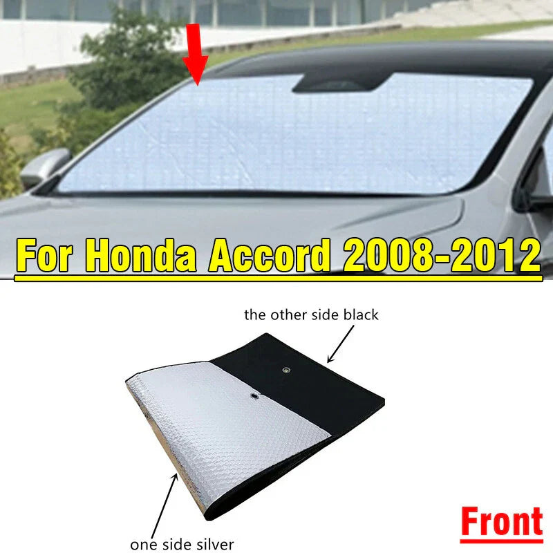 Sunshade Front Windshield Privacy Cover for Honda Accord (2008–2012)