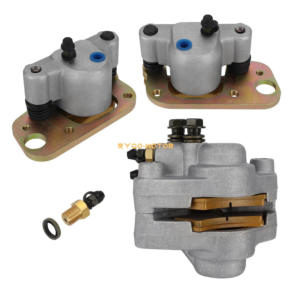 Front & Rear Brake Calipers with Pads for Polaris Trail Boss 330 325 (2000–2004)