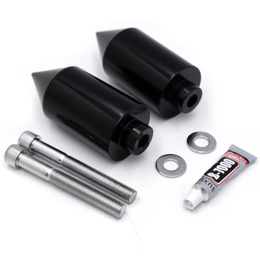Black Spike Frame Slider Crash Protector for Yamaha FZ6/FZS600 (2004–2012)