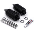 Black Spike Frame Slider Crash Protector for Yamaha FZ6/FZS600 (2004–2012)