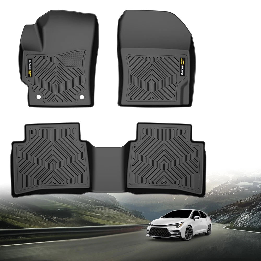 Set of 4 All Weather TPE Floor Mats for Toyota Corolla (2020–2025)