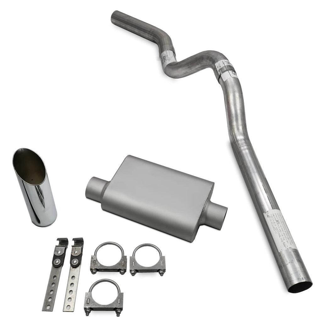 3" Exhaust Kit for Ford F-150 (1987–1997) - Dual Chamber, Slash Exit