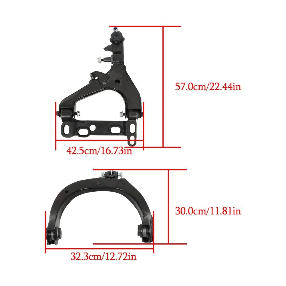 Set of 6 Control Arms with Ball Joints for Chevy Trailblazer GMC Envoy