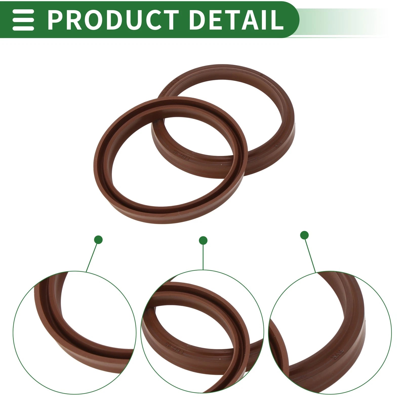 Set of 5 Oil Seal Rotary Shaft Seal FKM Rubber 45x53x5.5mm