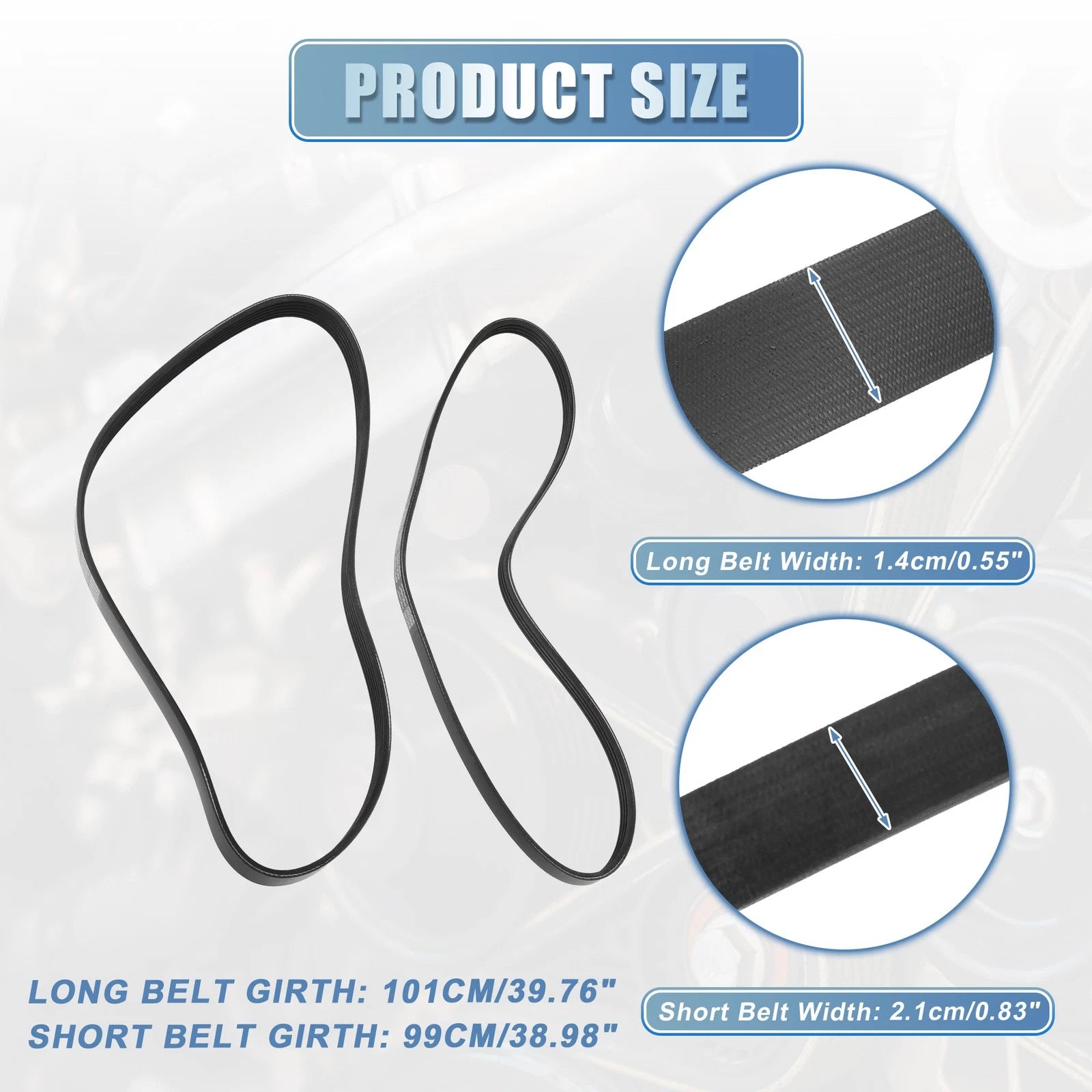 Set of 1 Serpentine Belt for Honda Civic (2001–2005) No. 56992PLM003/56992PLM505