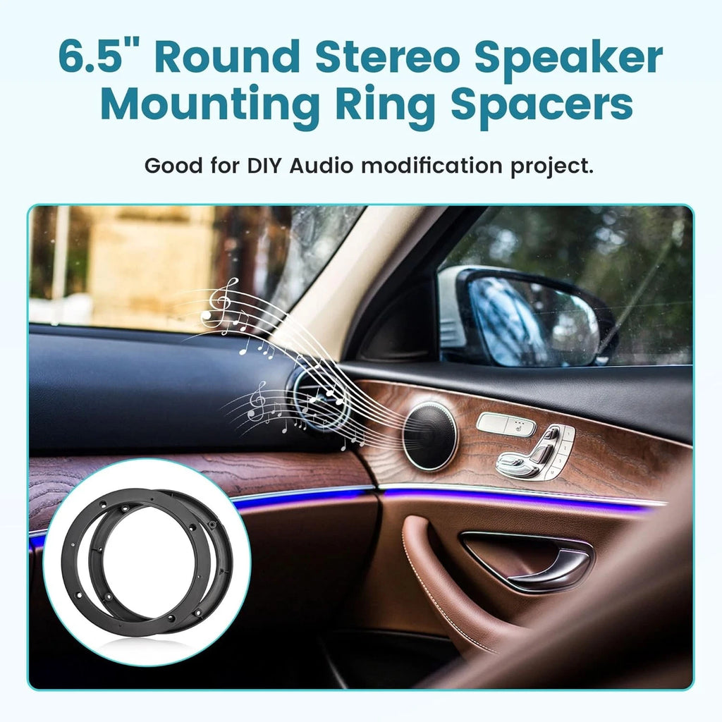 2X Speaker Spacer Rings for Custom Mounting (Universal Fit)