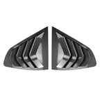 2X Carbon Fiber Look Side Window Louver Shutter Cover for BMW X4 (2018–2024)