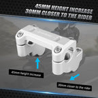 Handlebar Riser Clamp Adapter for BMW R1200GS (2013–2018) R1250GS (2019–2023)