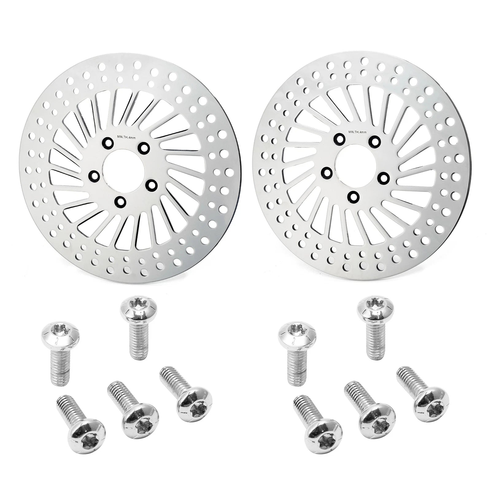 Front Brake Rotor Disc & Bolts for Harley Touring Electra Road Glide (2008–2023)