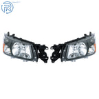 Set of 2 Black Halogen Headlights for Subaru Forester (2003-2004)