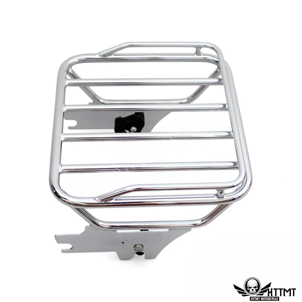 Chrome Detachable Luggage Rack Docking for Harley Touring FLHX FLTR (2009–2013)
