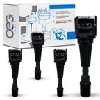 Set of 4 Ignition Coils for Mazda 2 1.5L (2011–2014)