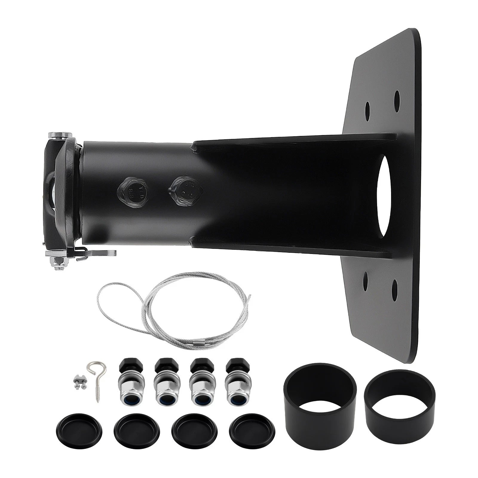 Adjustable 5th Wheel to Gooseneck Adapter for RV Trailer (12''-17'', 24000 lb)