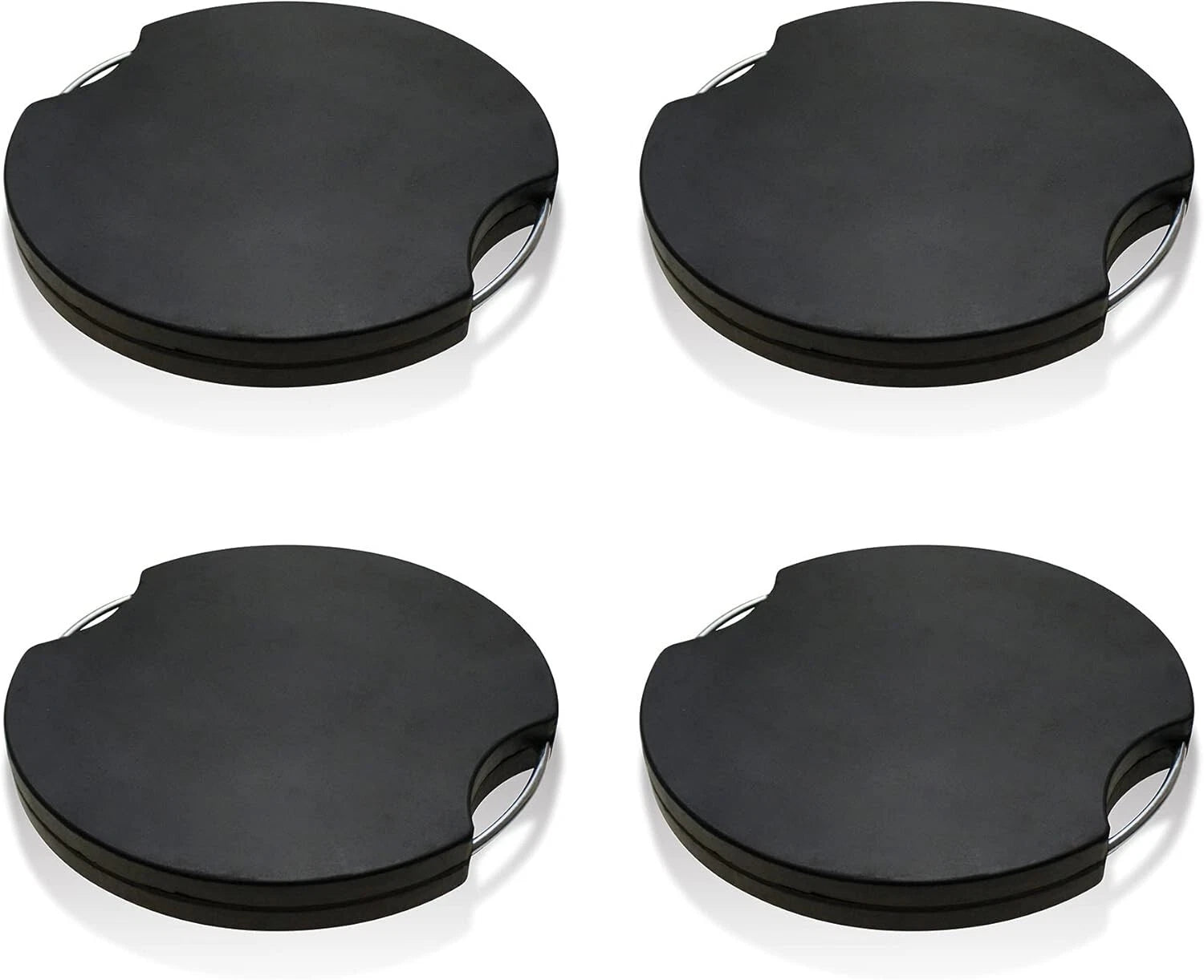 Set of 4 RV Stabilizer Jack Pads for 5th Wheel (10.5" Solid Rubber)
