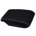 Console Armrest Cover for Lexus IS300 (2001–2005) Carbon Fiber Pink Stitch