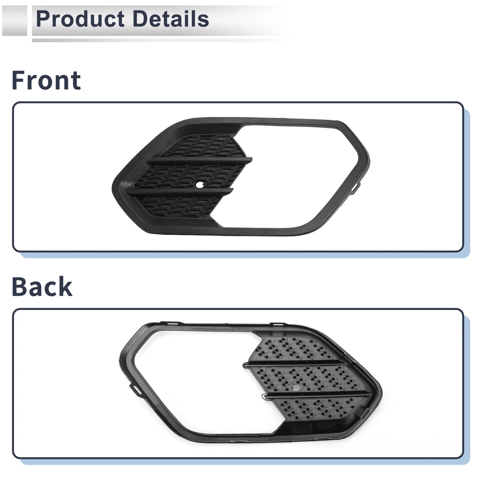 1 Pc Fog Light Grill for Ford Escape (2017–2018) No.GV4517K946AB5YZ9