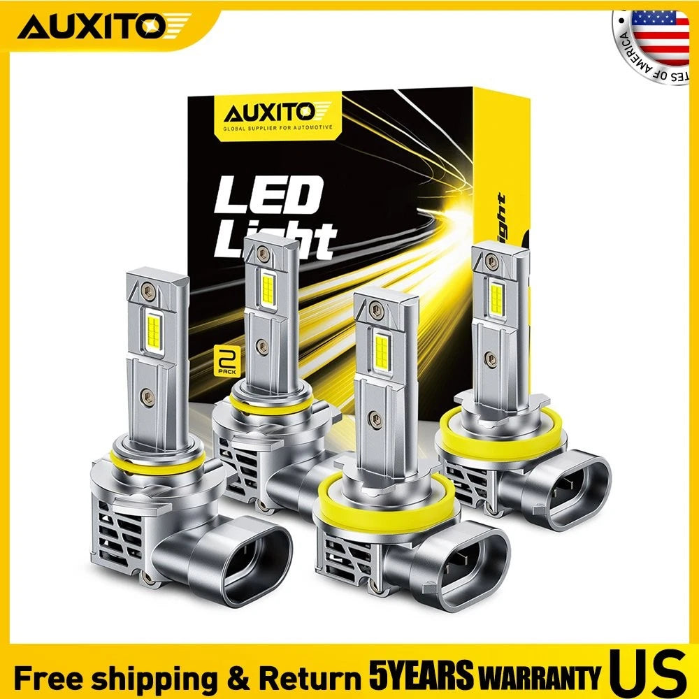 9005 H11 LED Headlight Bulbs Kit for Universal Vehicles (6500K, 96000LM)
