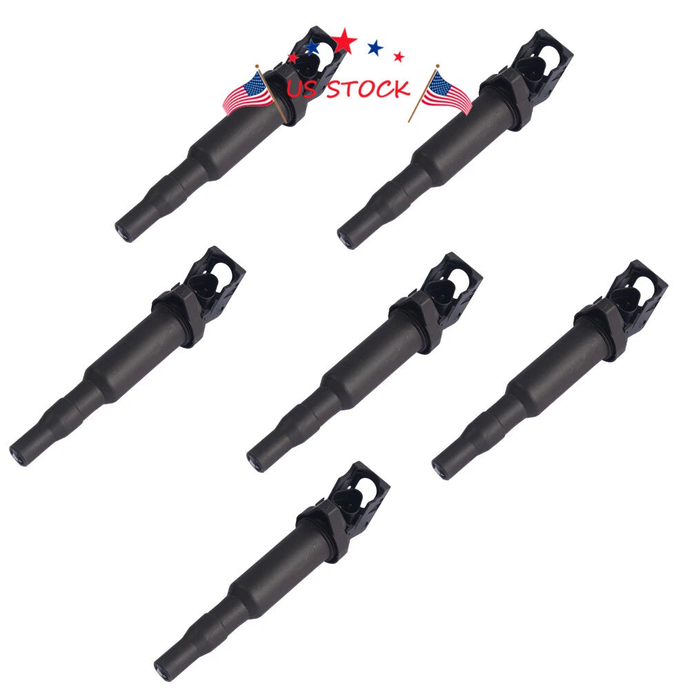 Set of 6 Ignition Coils for BMW E46 E85 E90 E53 E60 E70 (1998-2013)