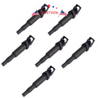 Set of 6 Ignition Coils for BMW E46 E85 E90 E53 E60 E70 (1998-2013)