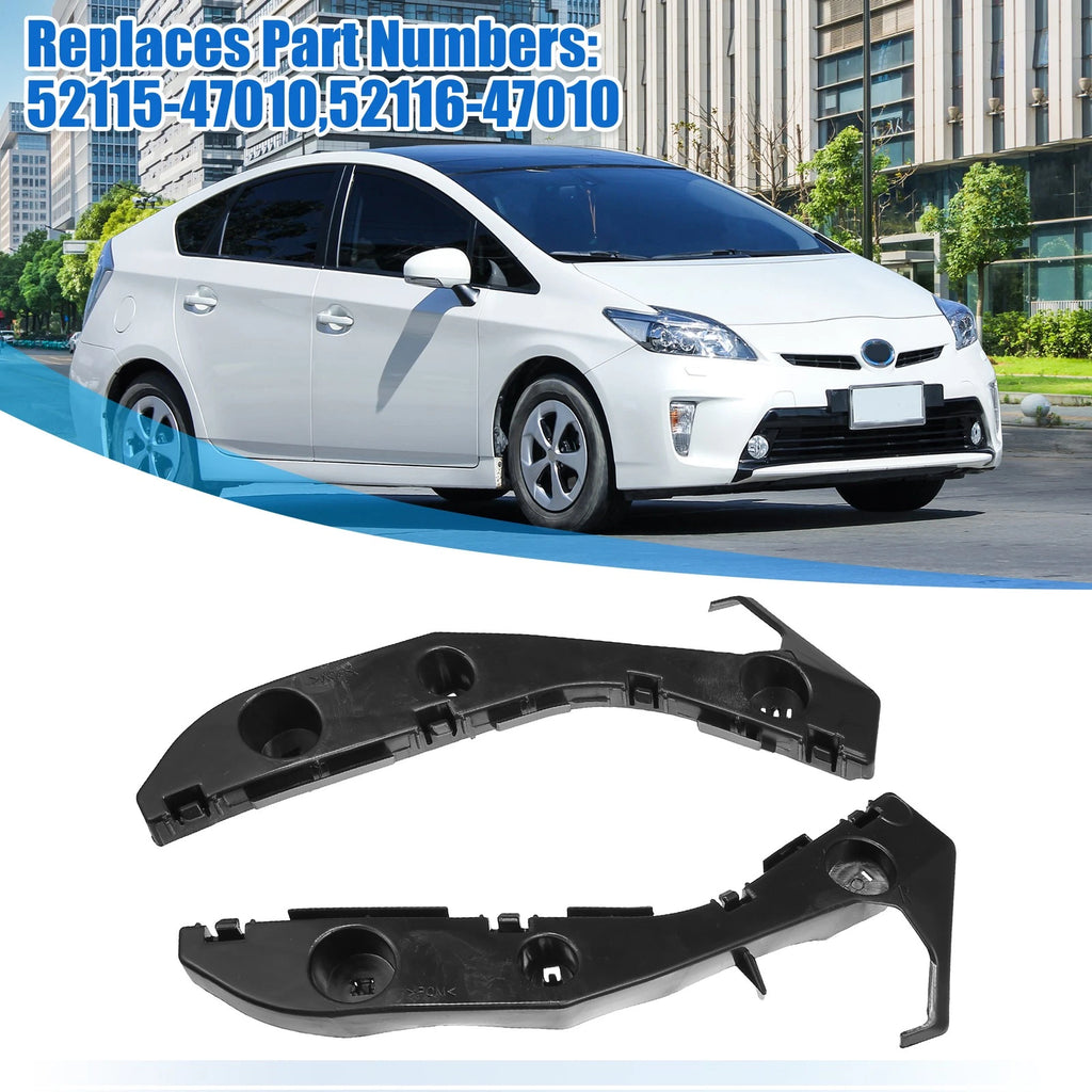 Set of 2 Front Bumper Mounting Support Brackets 52115-47010 for Toyota Prius (2010–2015)