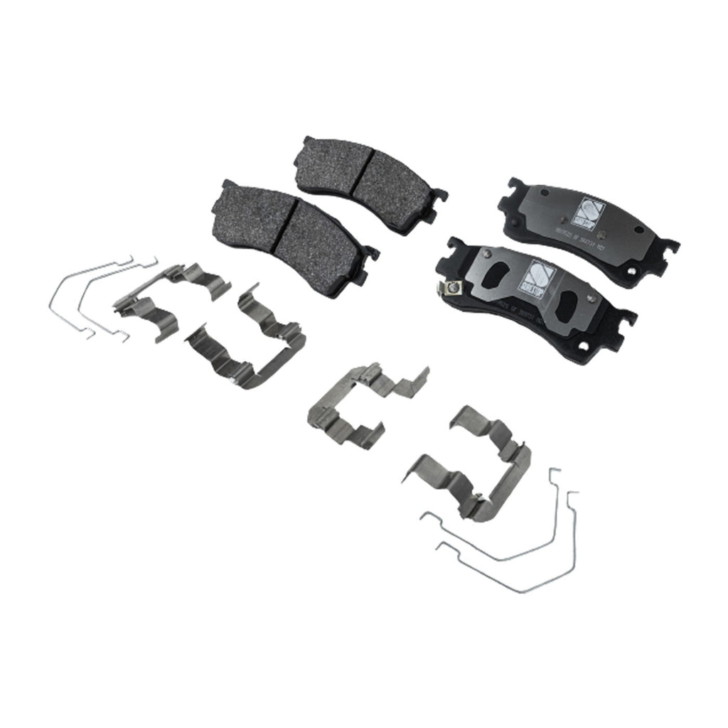 Set of 4 NAO Brake Pads for Mazda Protégé (2001–2003)