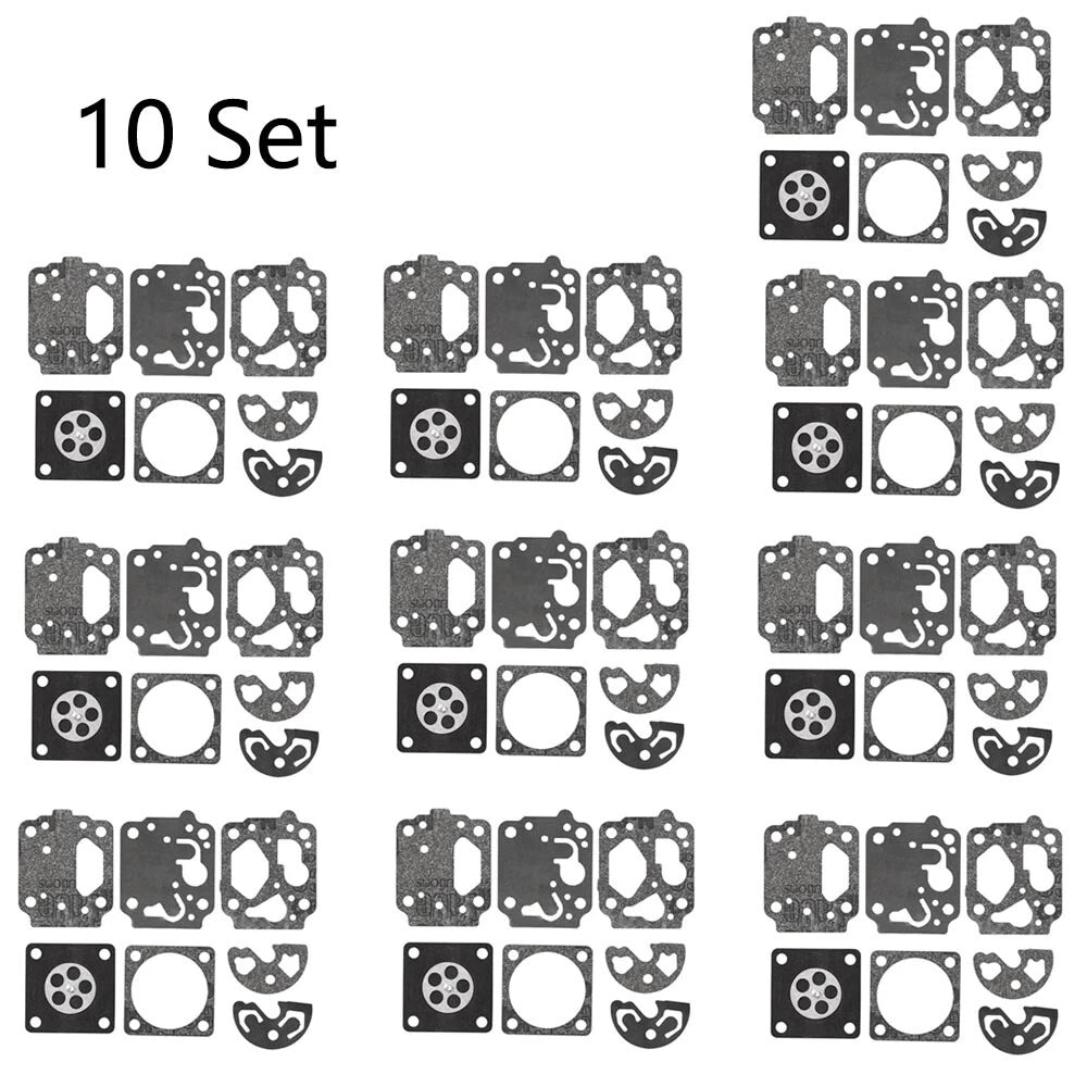 Set of 10 Carburetor Rebuild Kits for Kawasaki TH43 TH48 Shindaiwa B530 C250 C260