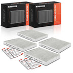 Set of 4 Activated Carbon Cabin Air Filters for BMW 530i 540i 740i 750i (2017–2023)