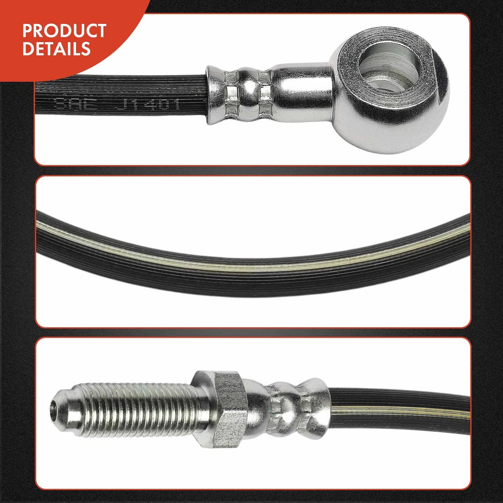2X Front Brake Hydraulic Hose for Isuzu FRR NRR (2000–2010)
