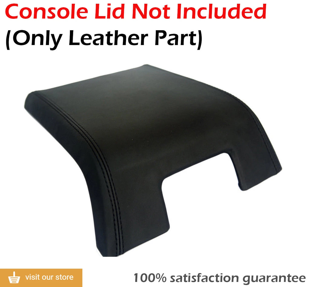 Center Console Armrest Cover for Lincoln Navigator (2007–2017) Black Leather