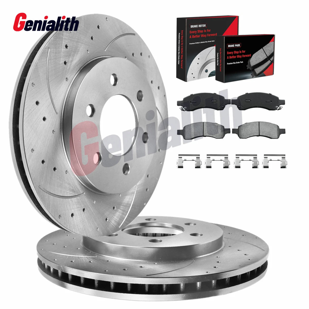 Front Disc Rotors + Brake Pads for GMC Envoy, Chevy Trailblazer, Buick Rainier (2002–2009)