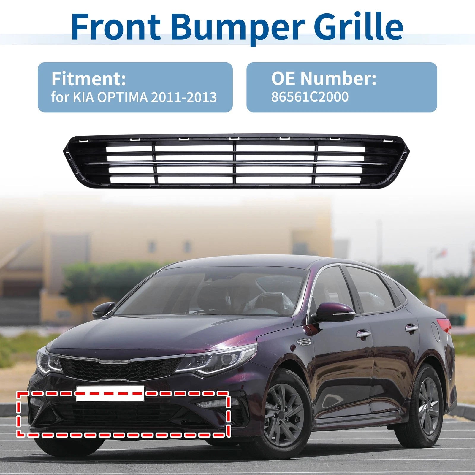 Lower Grille for KIA Optima (2011–2013) - 1 Pcs