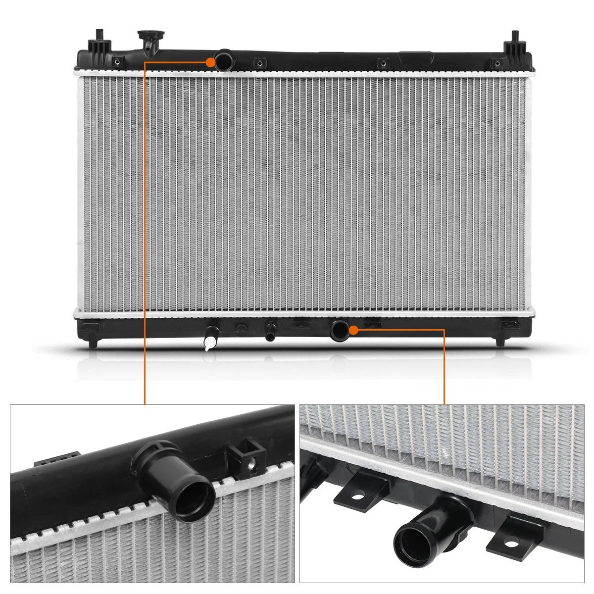 Aluminum Core Radiator DPI-13451 for Honda City/Fit (2015–2019)
