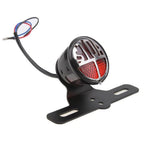 Stop Vintage License Plate Mount Tail Brake Light for Harley Bobber Chopper (R)