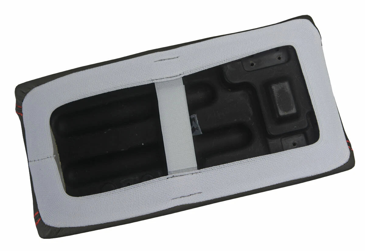 Console Lid Pull Over Cover Leather for Mazda Miata MX5 (1990–1997) Red Stitch