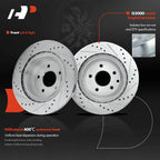 Rear Drilled Brake Rotors & Ceramic Pads for Nissan Maxima (2000–2003)