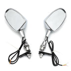 Rear View LED Mirror for Harley Suzuki Kawasaki Yamaha Honda (6MM thread)