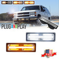 Clear Switchback LED DRL Signal Lights for GMC Chevy C/K 1500/2500/3500 (1988–1998)