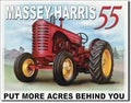 Massey Harris 55 Tractor Vintage Replica Tin Metal Sign (1168)