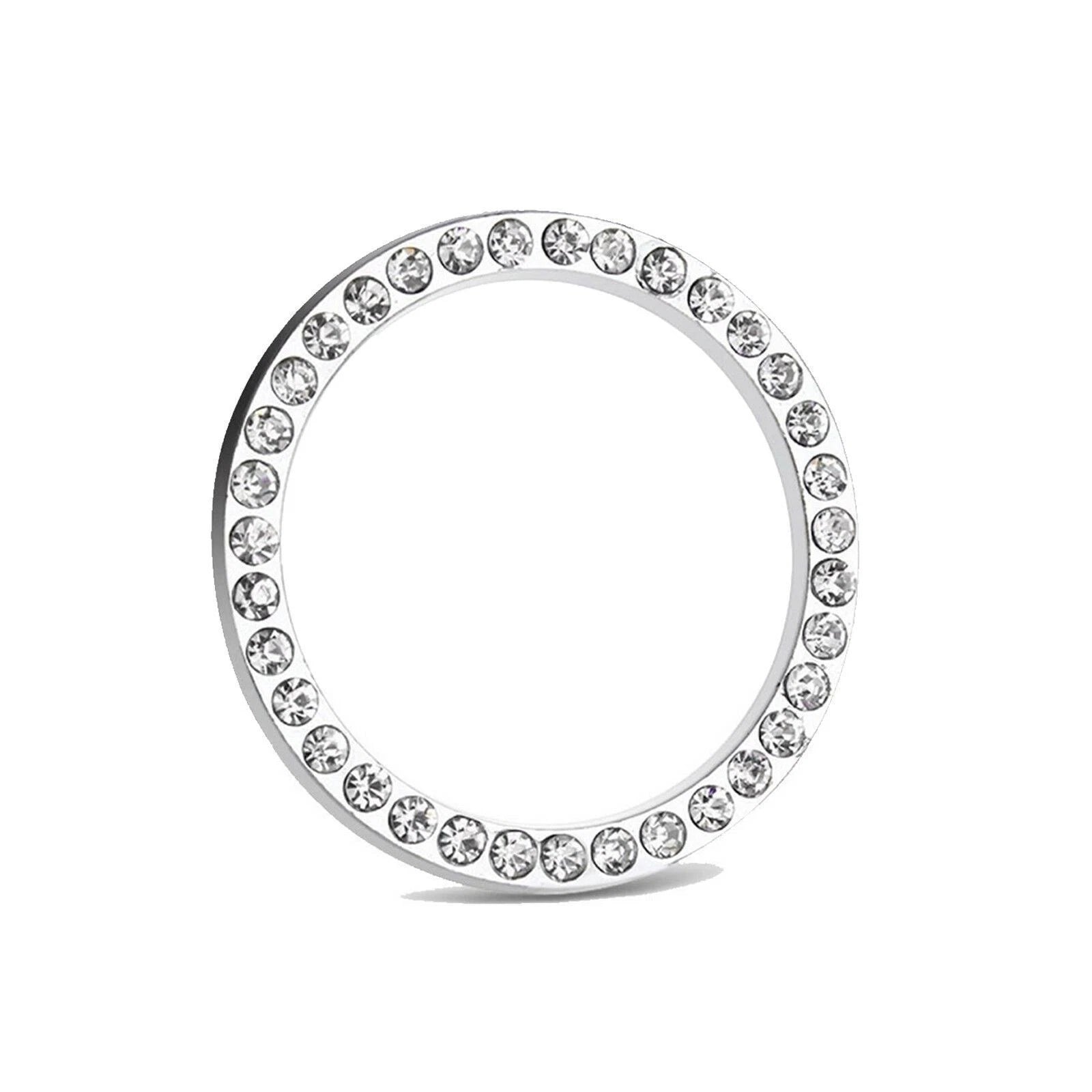 Bling Diamond Car Start Engine Ignition Button Decor Ring Cover Crystal Sticker for Toyota (2014-2023)